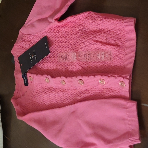 2t pink Tommy Hilfiger cardigan - Picture 1 of 4